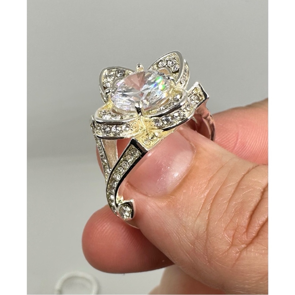 🆕 Silver CZ Ring Set - Picture 7 of 13
